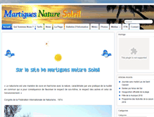 Tablet Screenshot of martigues-nature-soleil.net